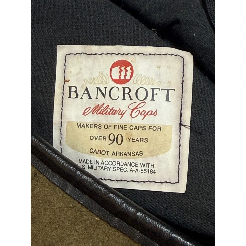 Bancroft Military Caps Olive Green Wool Beret US Military Spec A-A-55184